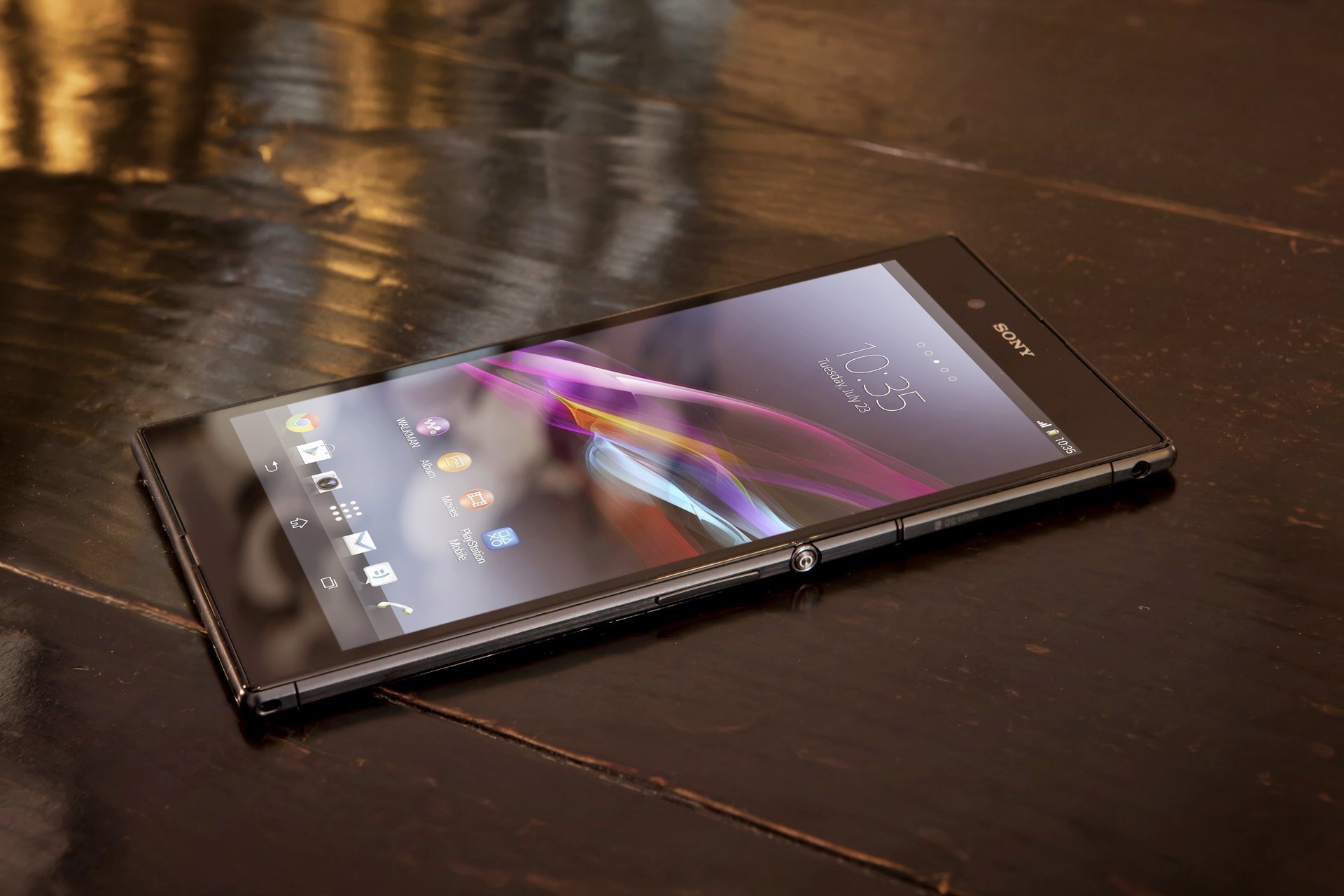 ony online vom handy xperia z ultra schreibtisch triluminos smartphone