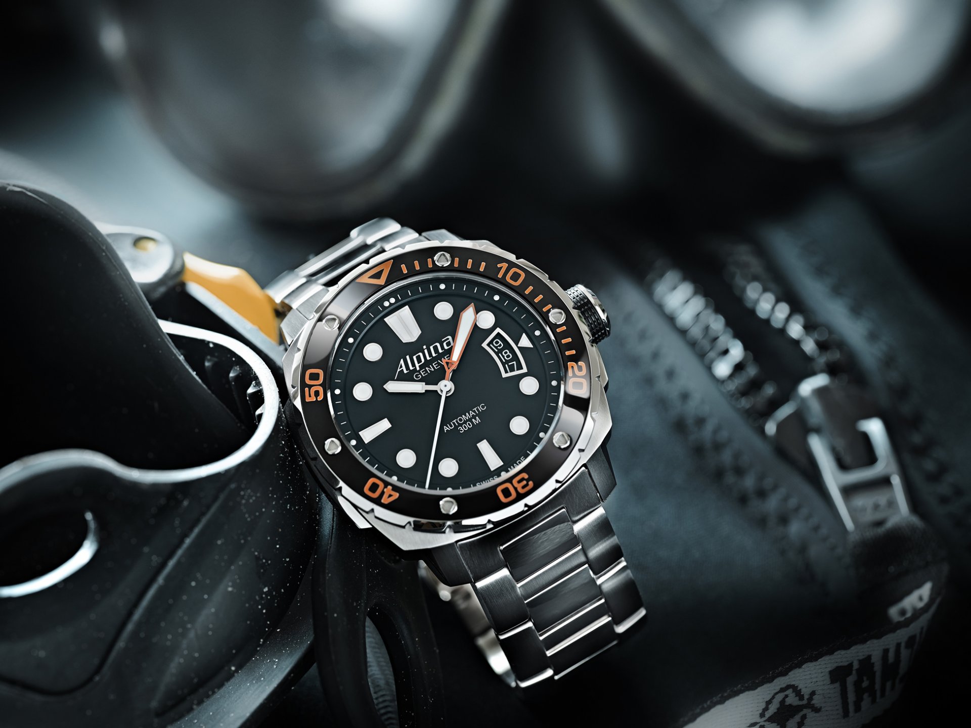 alpina reloj naranja