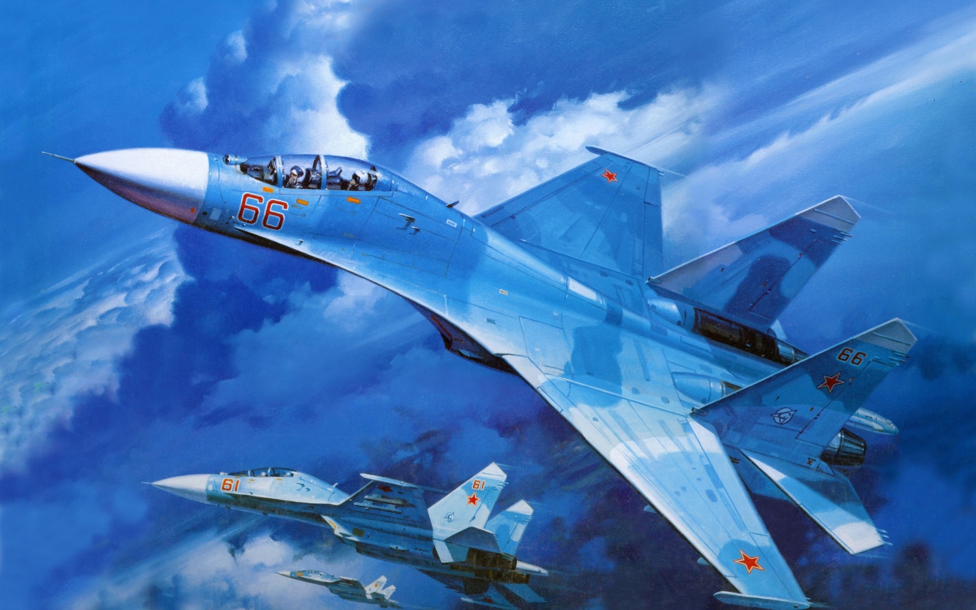 plane aviation fighter su-27 russian air force