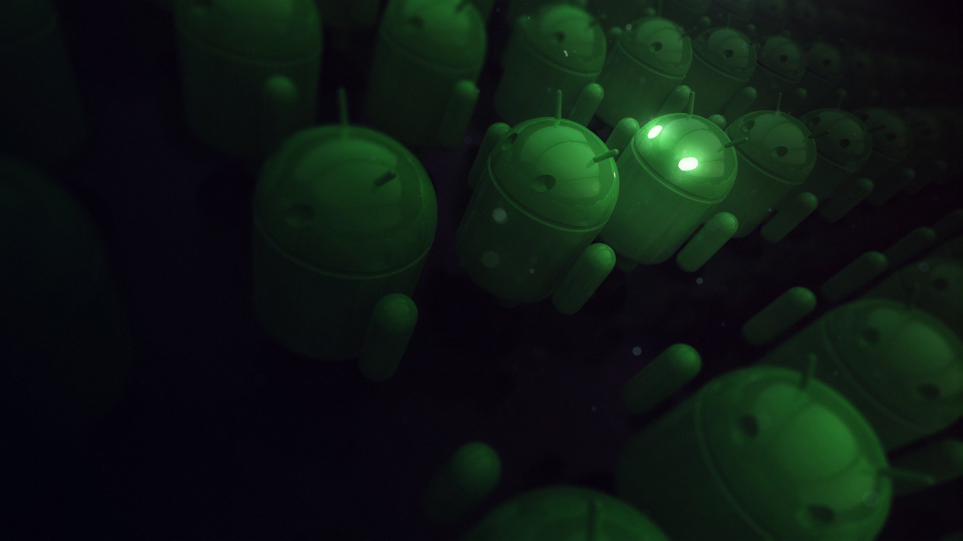 android android verde renderizado