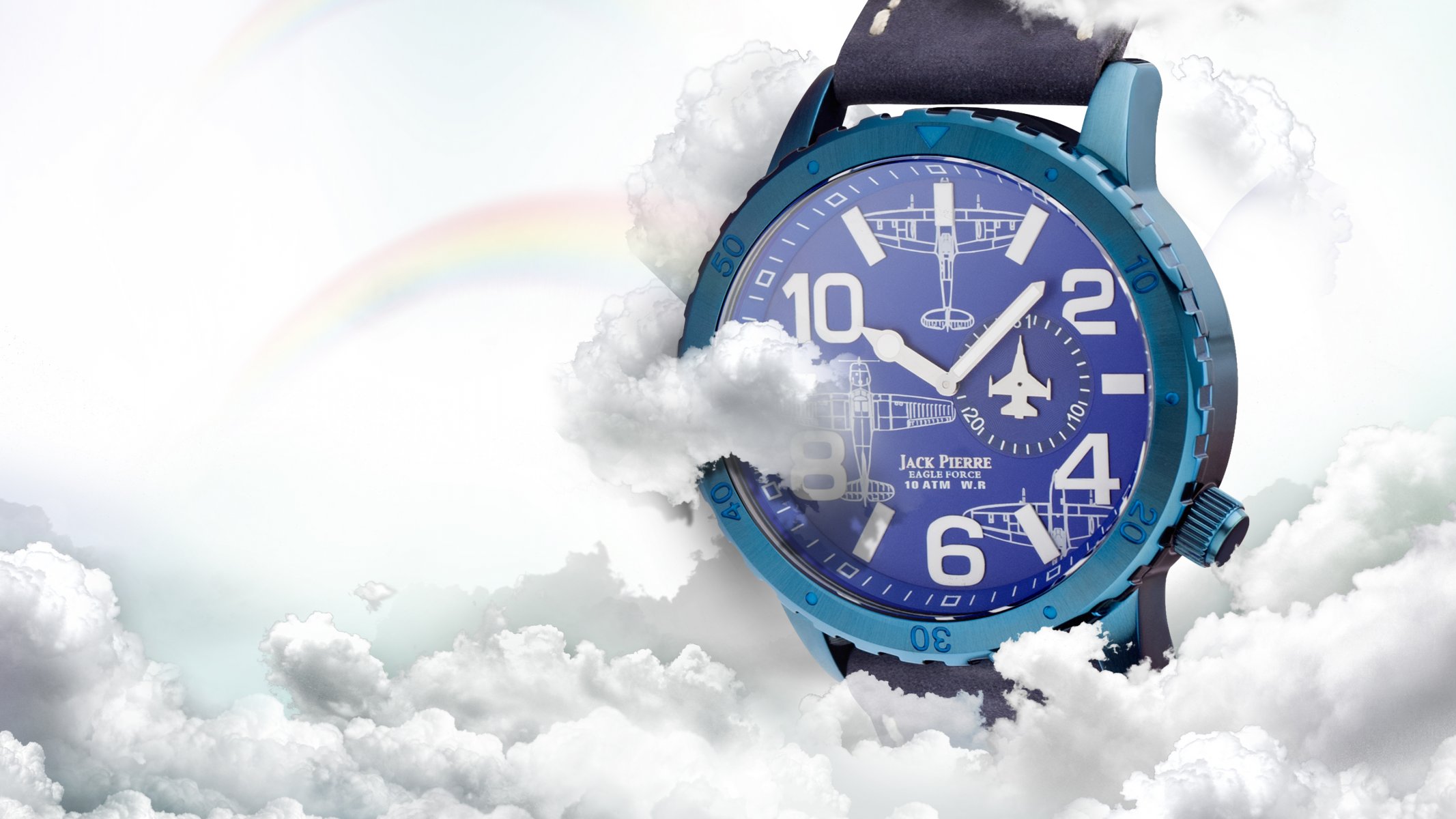 orologio blu aereo jack pierre