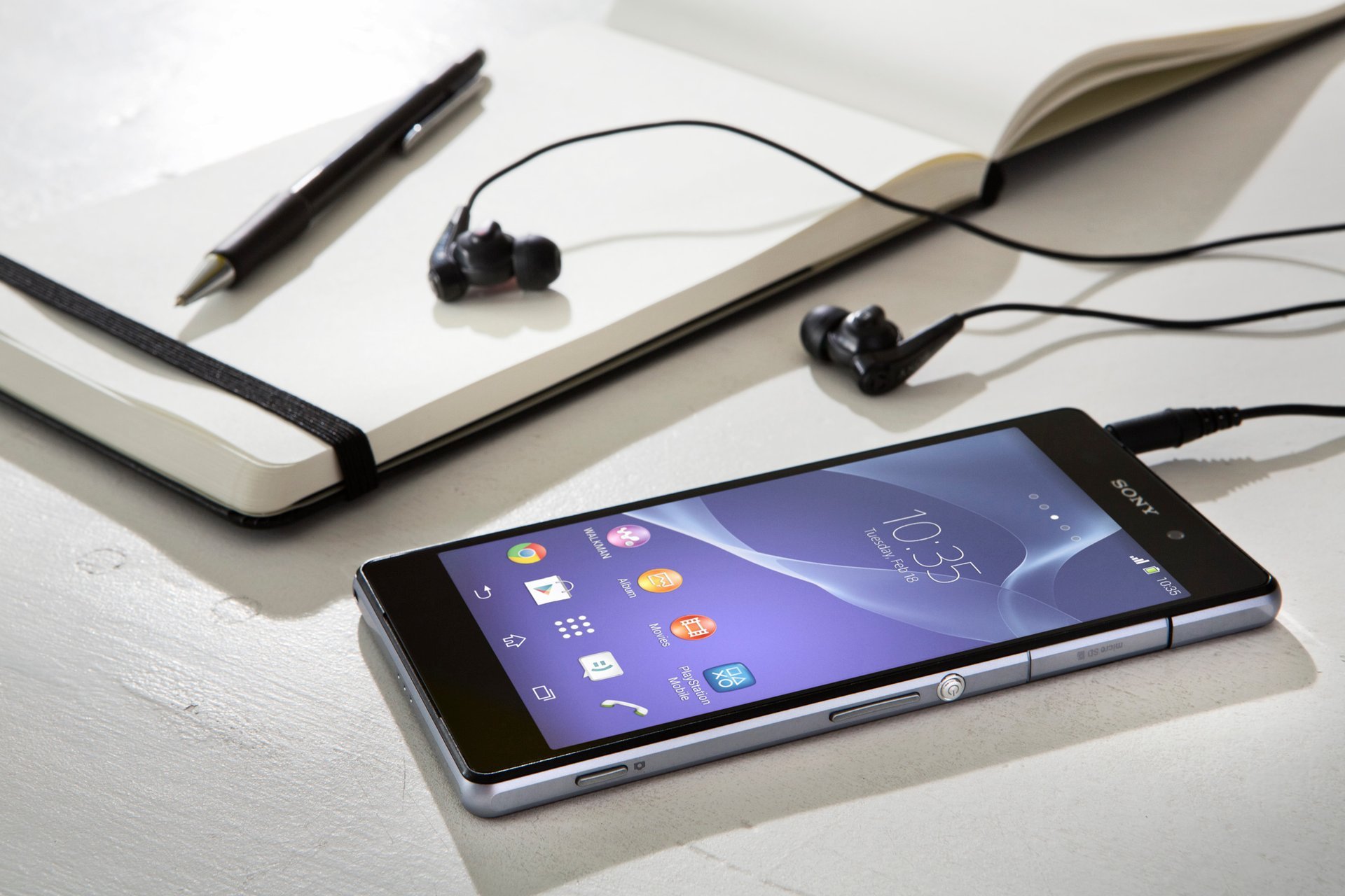 ony xperia z2 smartphone notebook penna auricolare