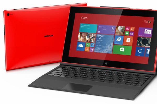 Nokia red tablets with windows