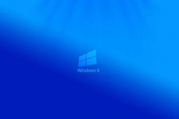 Minimalistisches Logo-Bild des Betriebssystems windows Acht