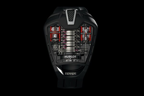 Orologio hublot nero con design originale