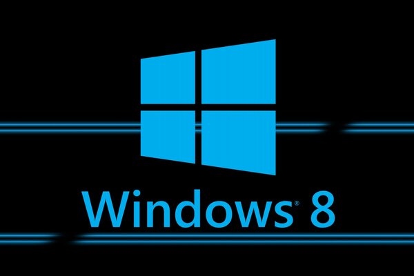 Logotipo minimalista de windows 8 en azul