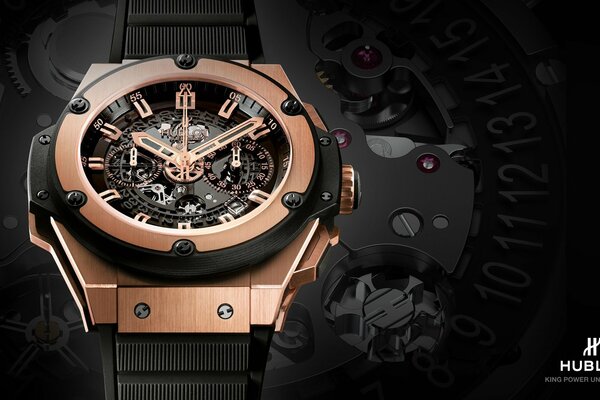 Belle montre hublot avec cadran original