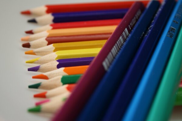 Ensemble de crayons de couleur