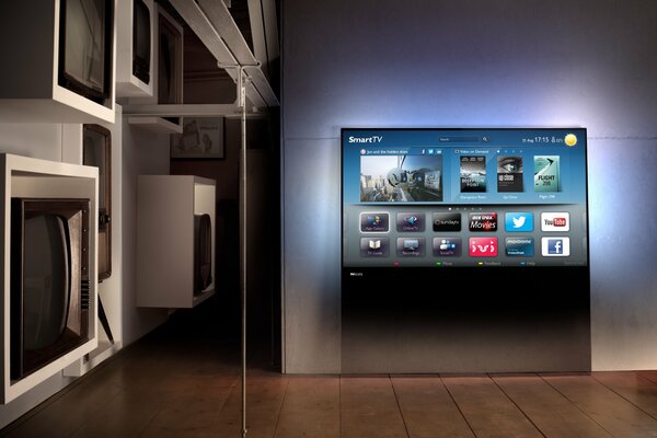 TV e smart tv in un interno elegante