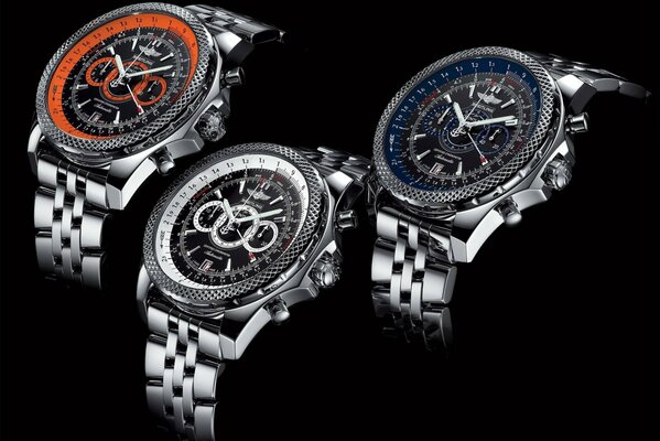 Vengono presentati tre tipi di orologi sportivi breitling