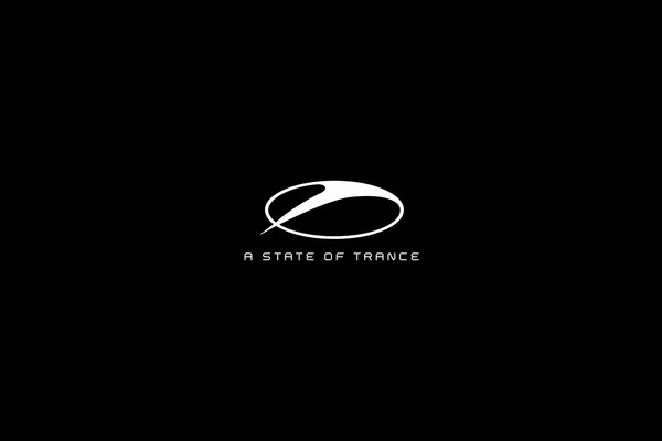 Asot a state of trance logo on a black background