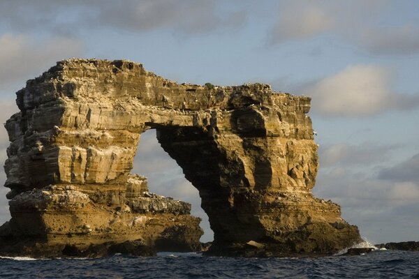 Stone rock-an arch in the sea