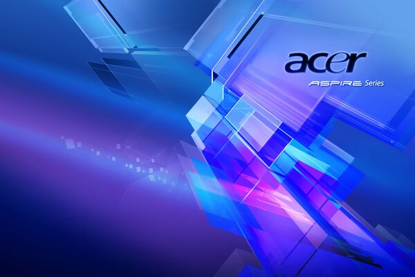 Logo acer na abstrakcyjnym tle