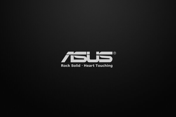 Logotipo de ASUS sobre fondo negro