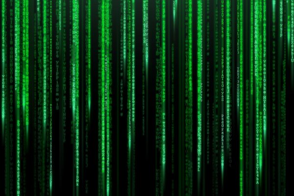 Der Code der Matrix, das ikonische Symbol der Zeit