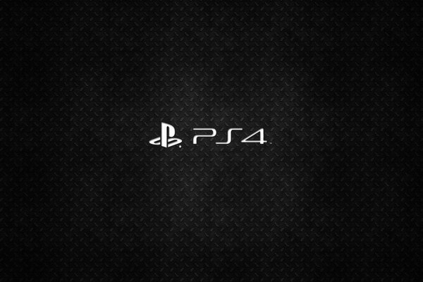 Sony playstation logo on the background