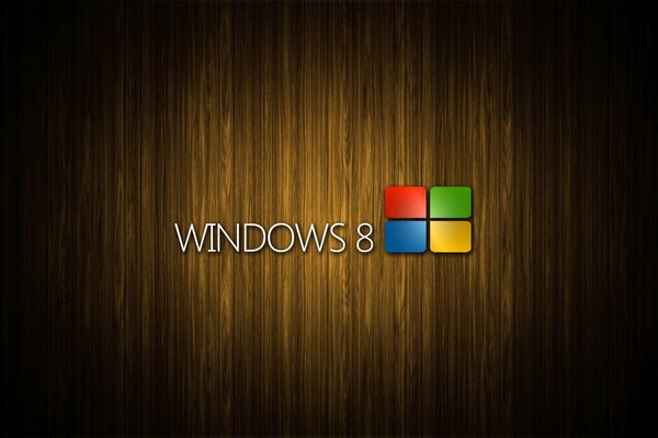 Logotipo de Windows 8 en la pizarra morena