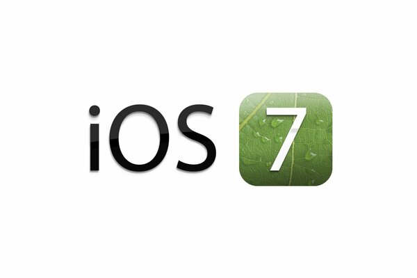 The logo of the iOS operating system. The number 7 on a green background