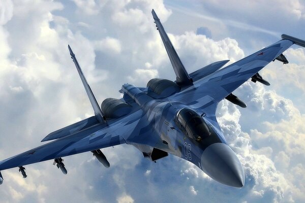 Multi-purpose supermaneuverable Su-35 aircraft