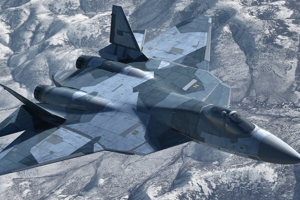 Nel cielo moderno combattente PAK FA T - 50