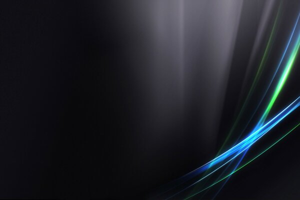 Beautiful dark desktop background, iridescence of light