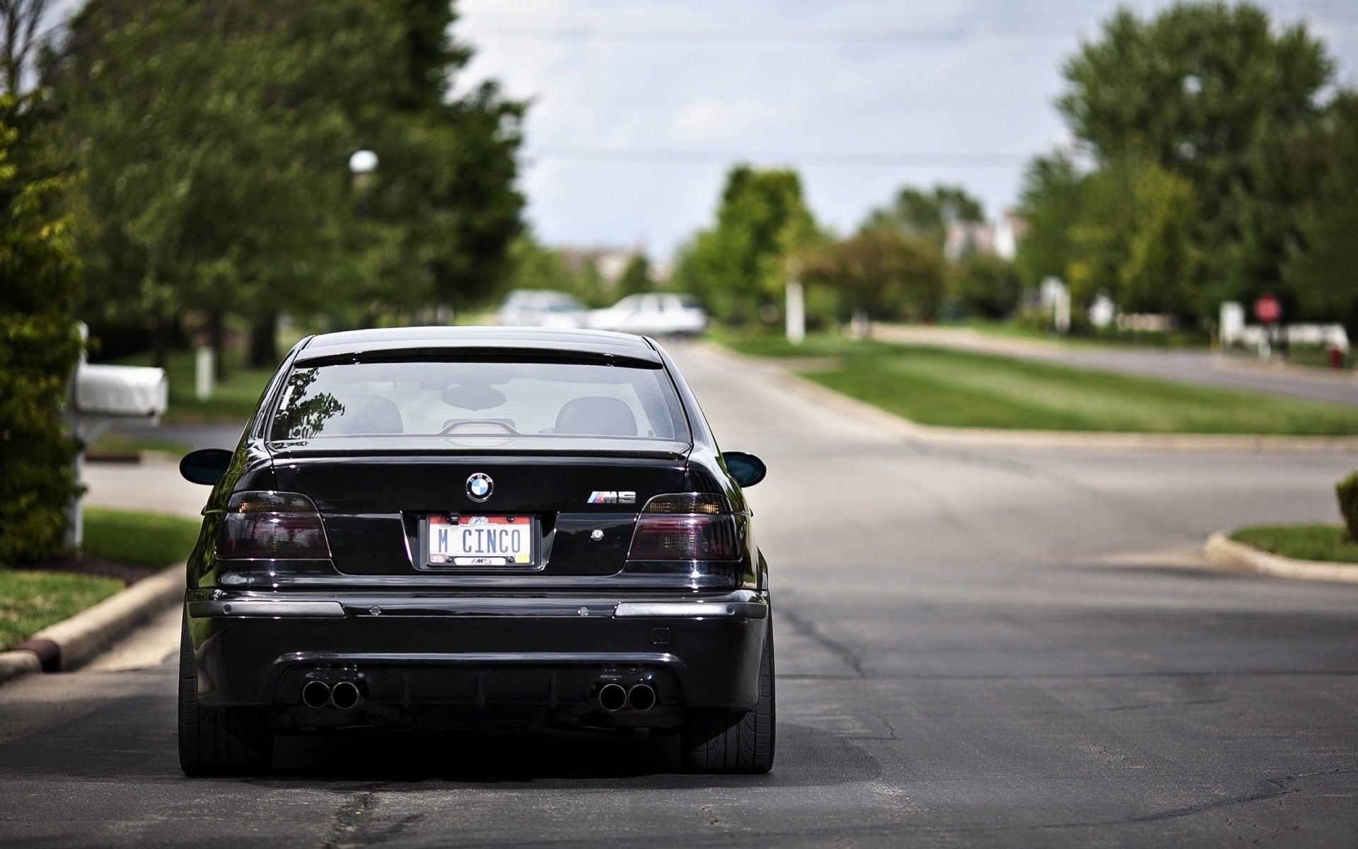 m5 e39 carretera calle bmw negro