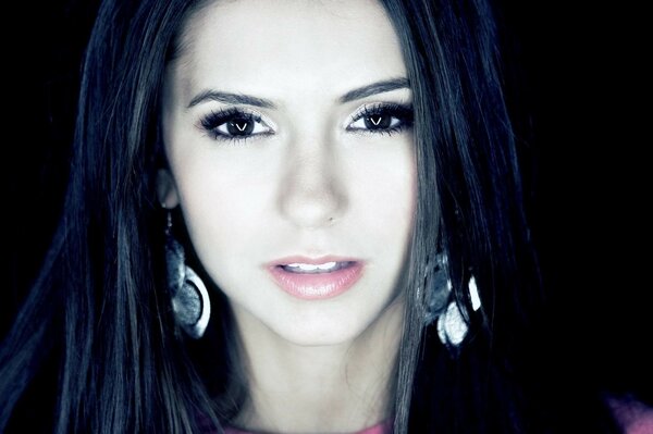 Nina Dobrev:beautiful girl with beautiful eyes