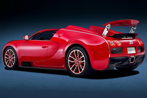 Rouge beau Bugatti Veyron