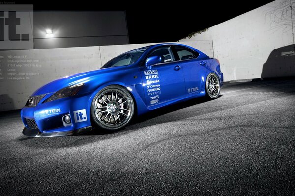 Understated Lexus is250 blue