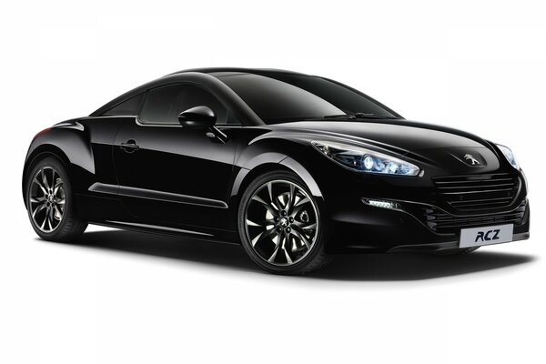 Black Peugeot on transparent background