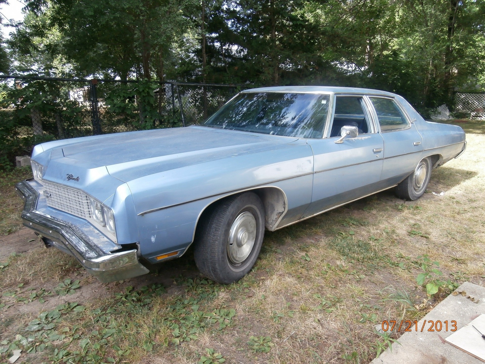 blue classic chevy car