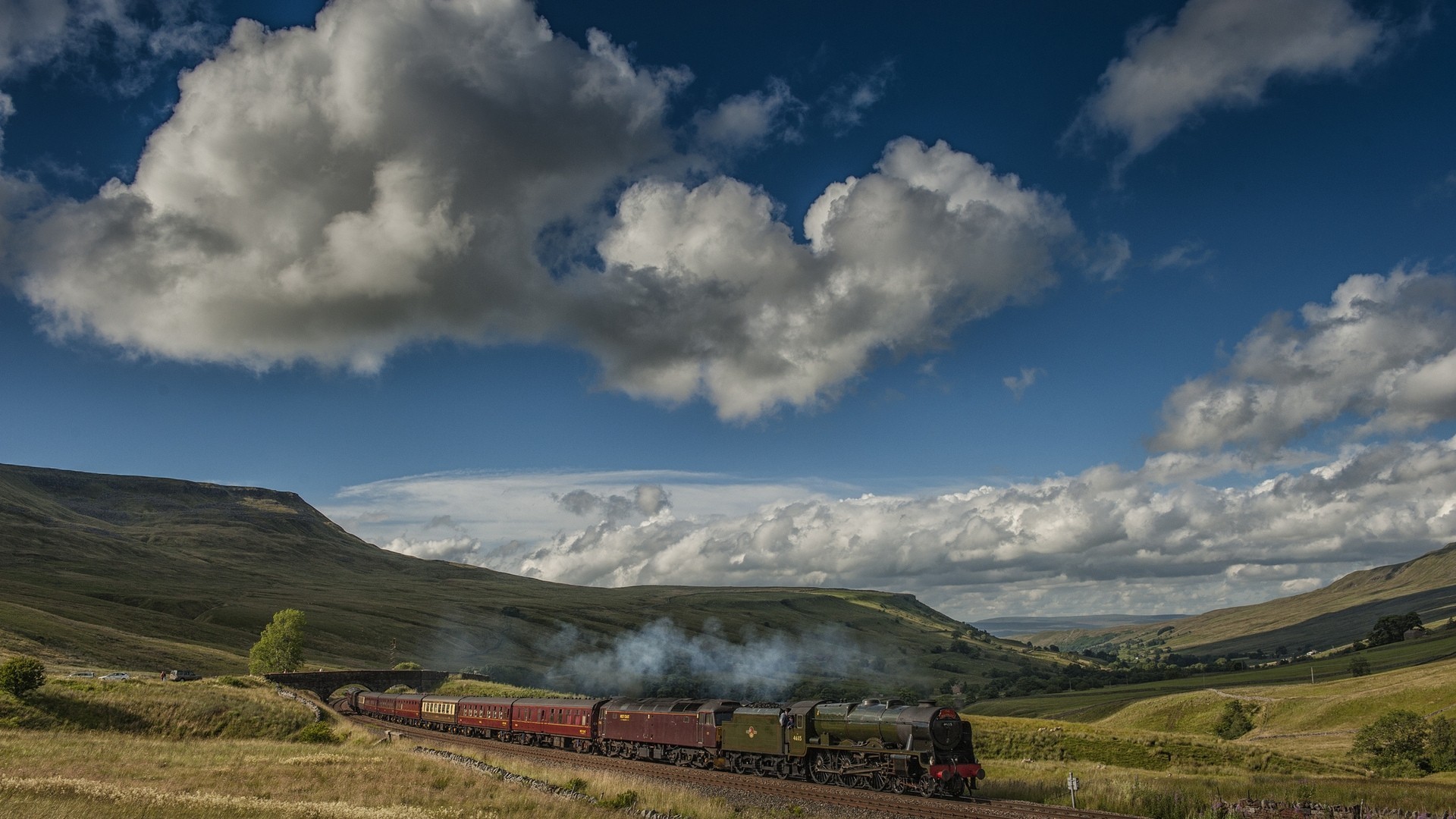 nubes tren seguimiento vapor terreno