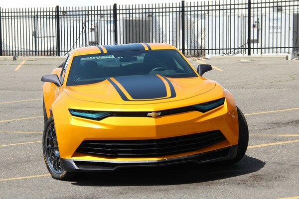 Chevrolet Corvette is an exact copy of Bumblebee from Transformers