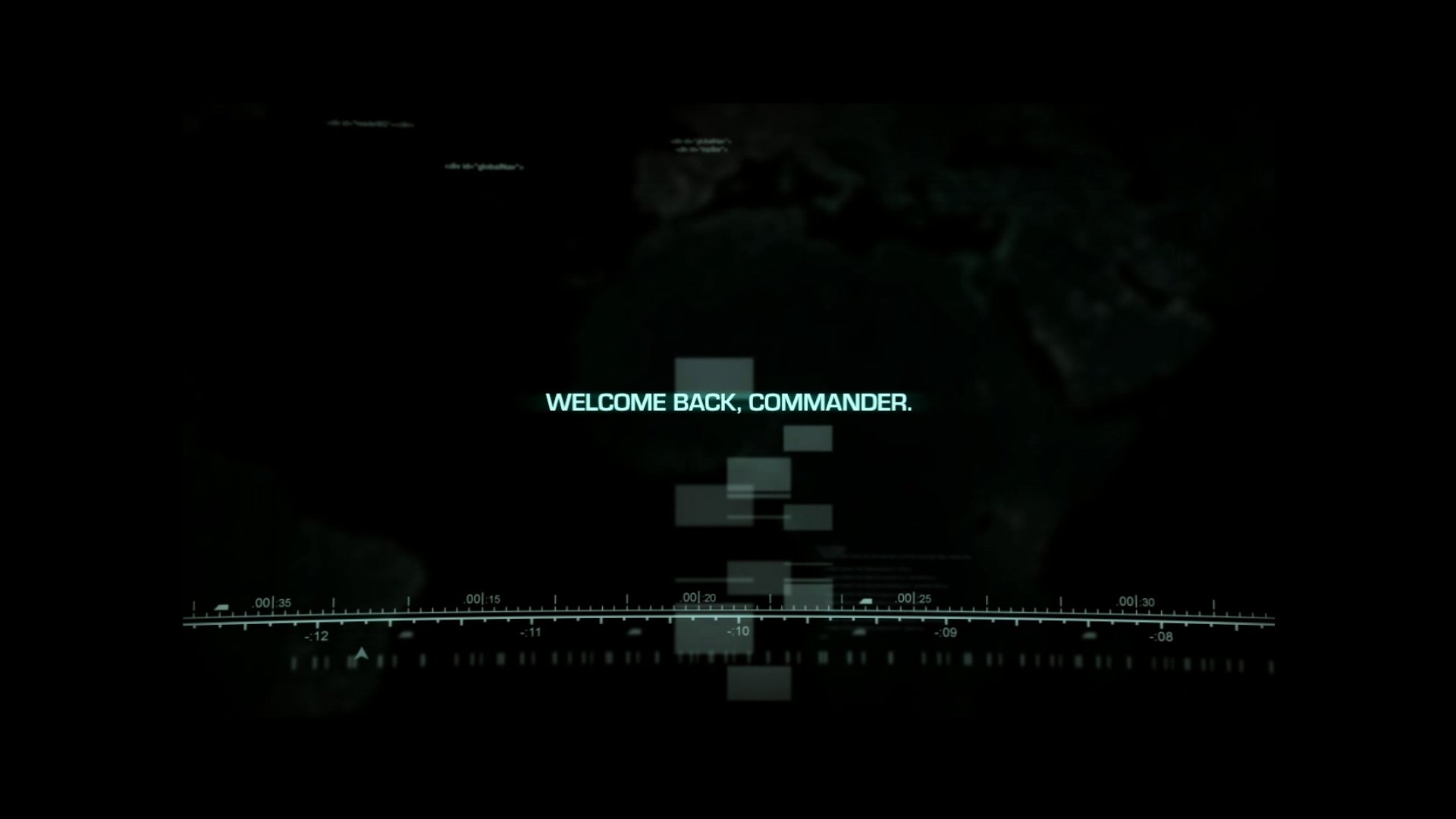 welcome back commander black white interface numbers sight world africa