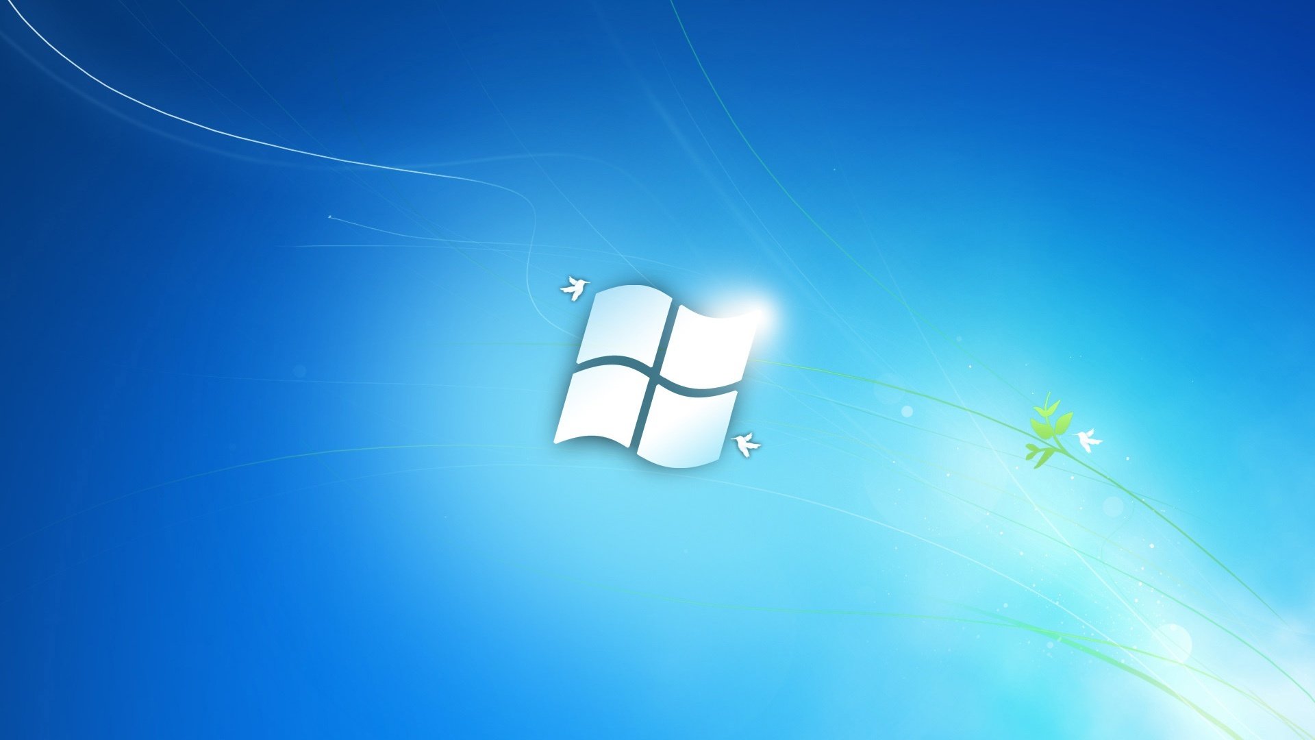 windows microsoft blue background