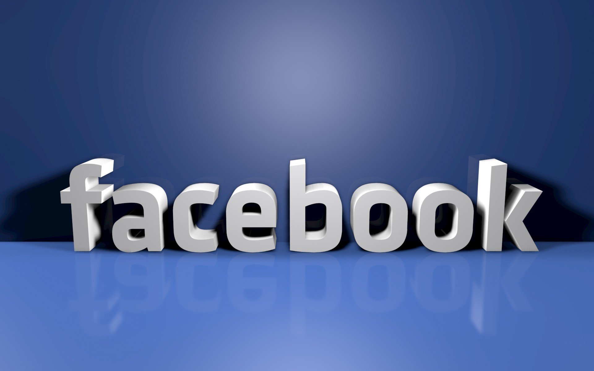 facebook 3d azul blanco