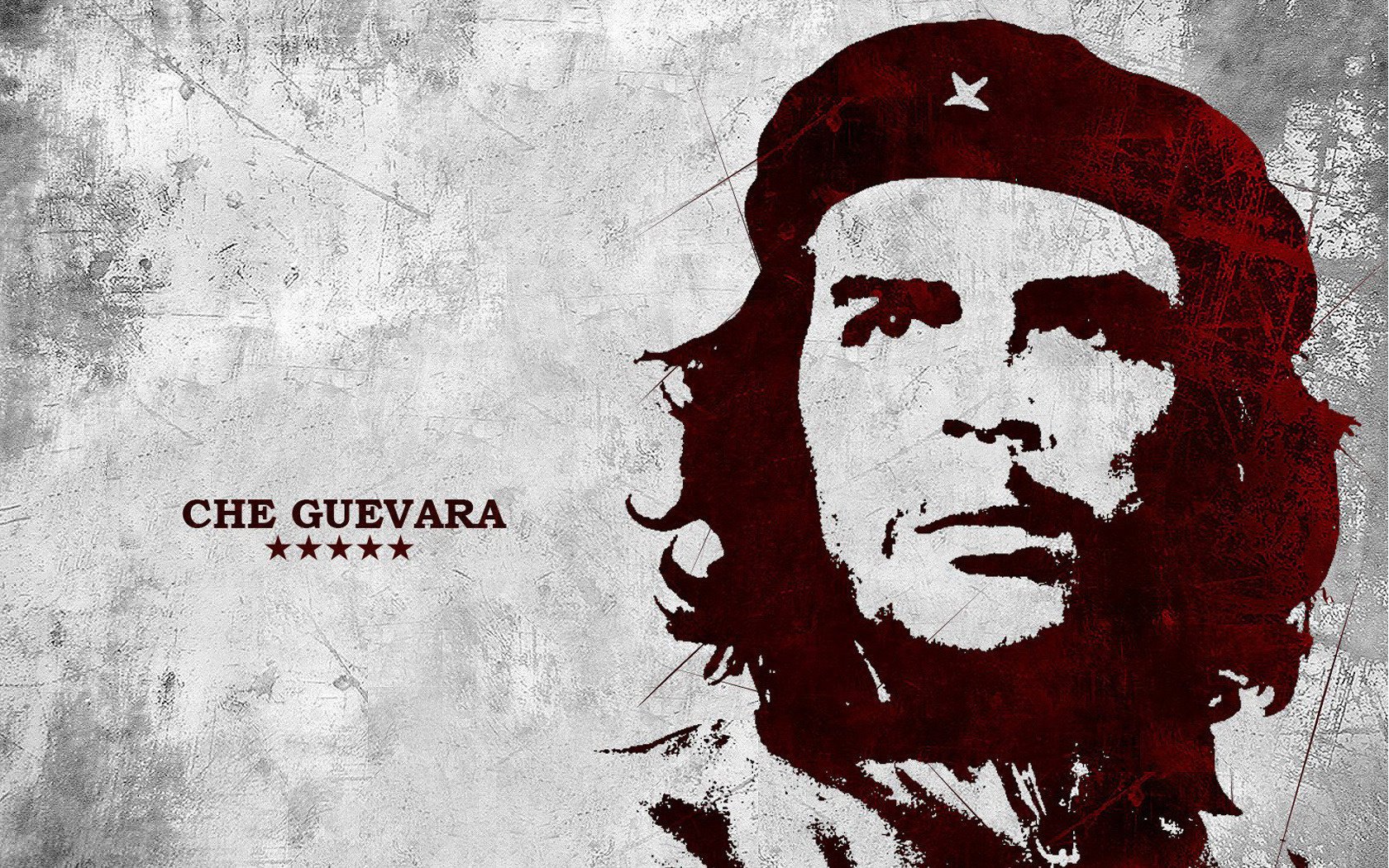 pared gris dibujo che guevara retrato mirada política ojos cara