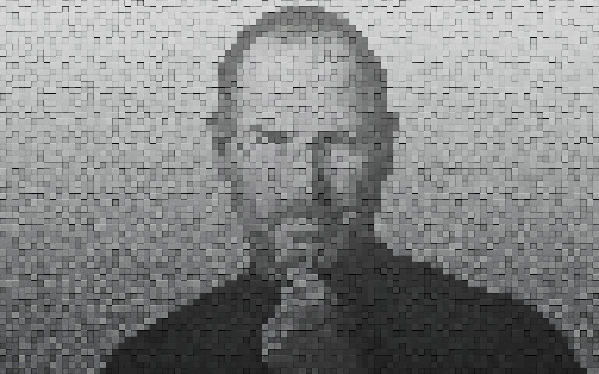 steve jobs jabłko piksel piksel portret