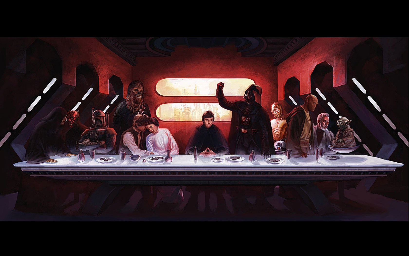 star wars peinture parodie acteurs de cinéma cinéma science-fiction