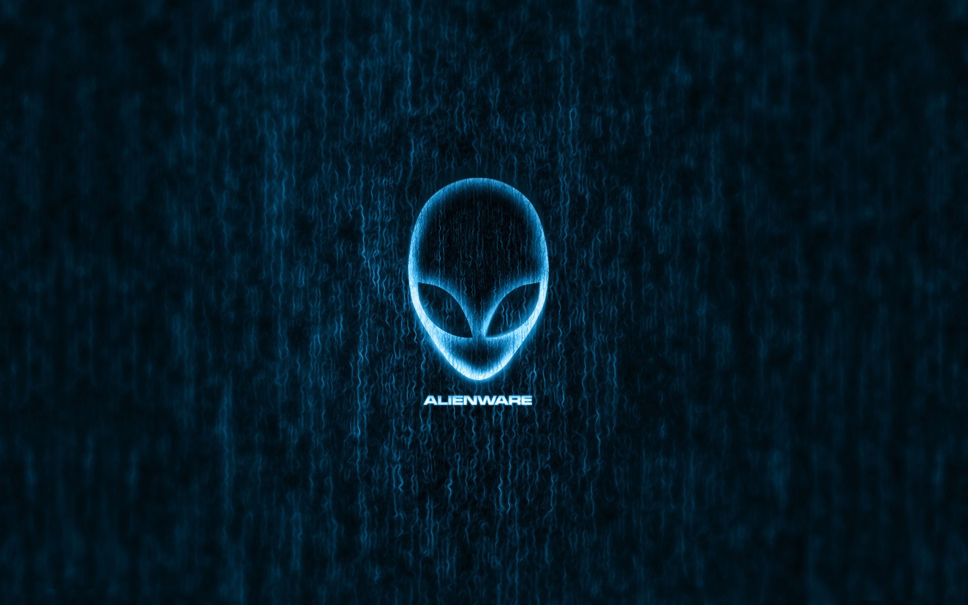 alienware brand head blue alien logo