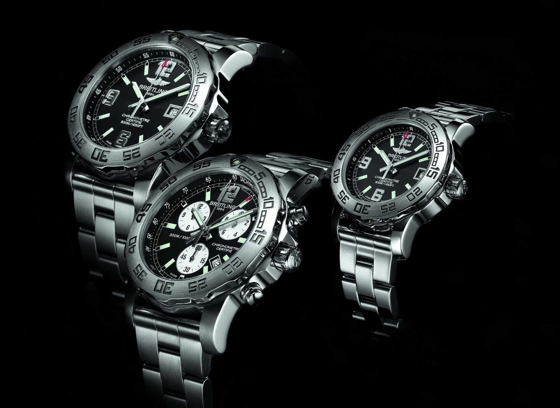 montres breitling montres suisses trio