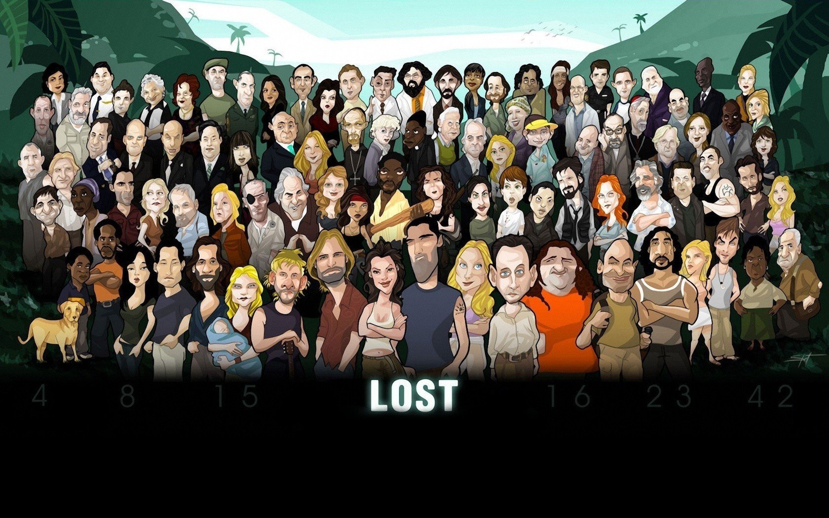 толпа герои рисунок lost