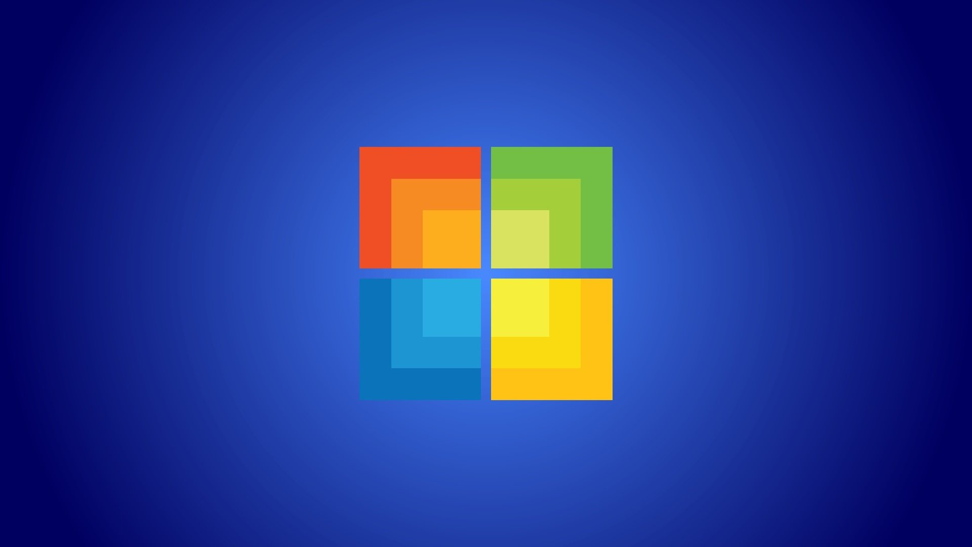 ordenador windows 8 cubos naranja verde azul cian amarillo