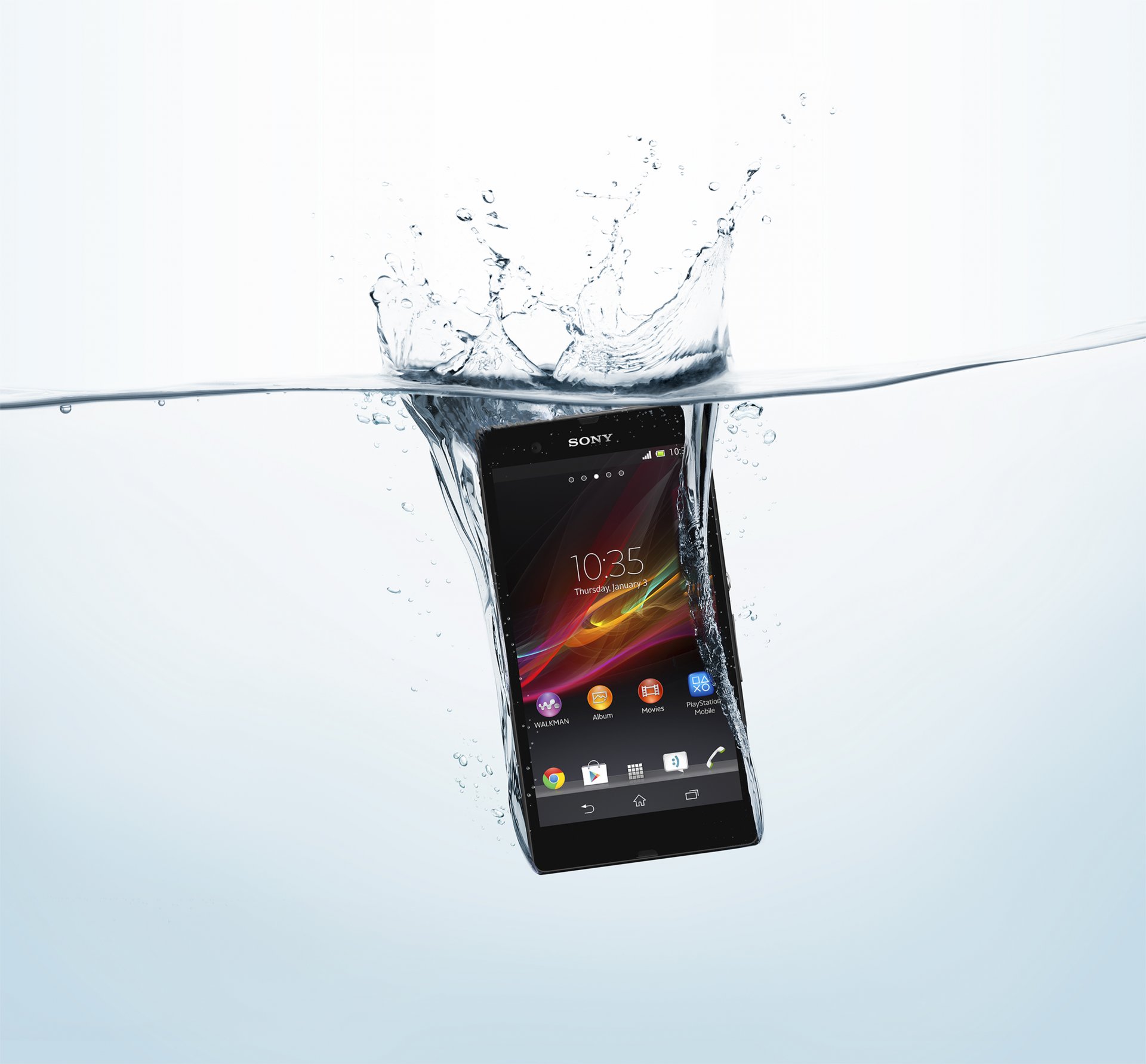 ony online vom handy xperia g wasserdicht