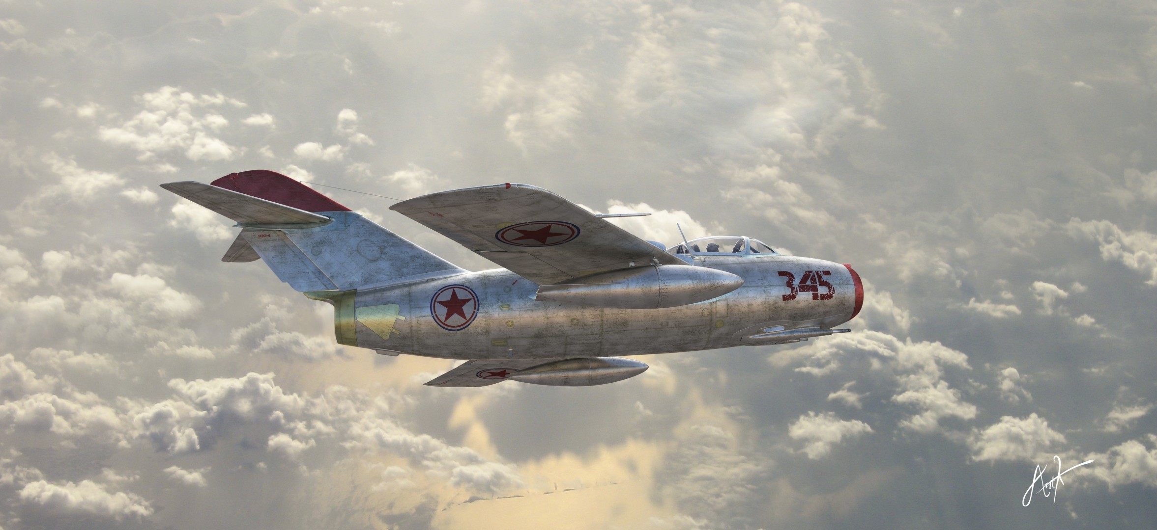 mig-15 luftwaffe kampfjet sowjetisch