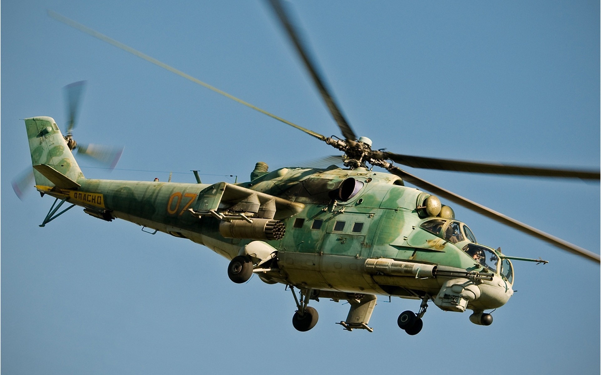 aviación ruso militar helicóptero mi-24 soviético