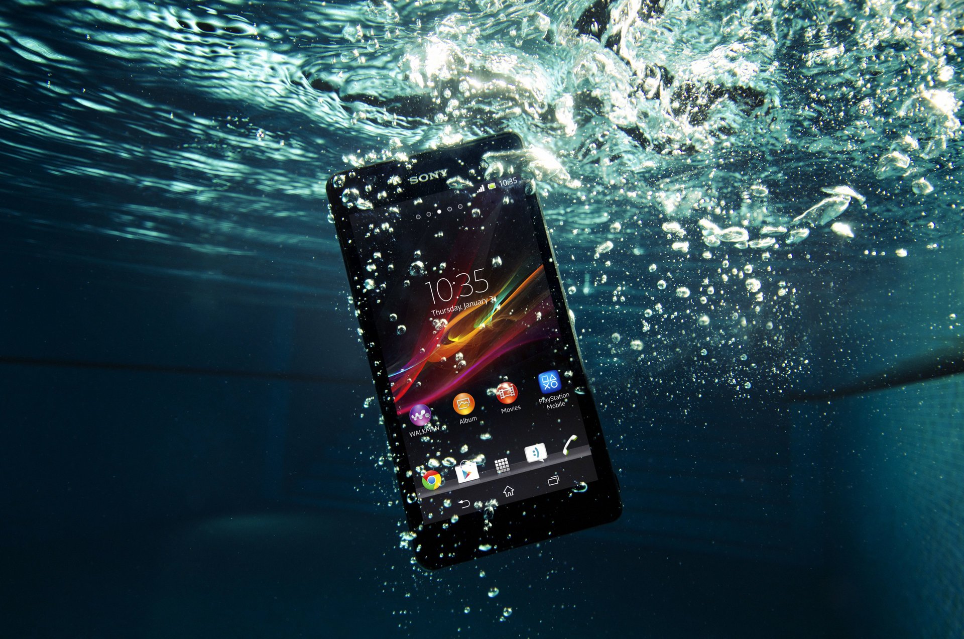 ony online from mobile xperia waterproof