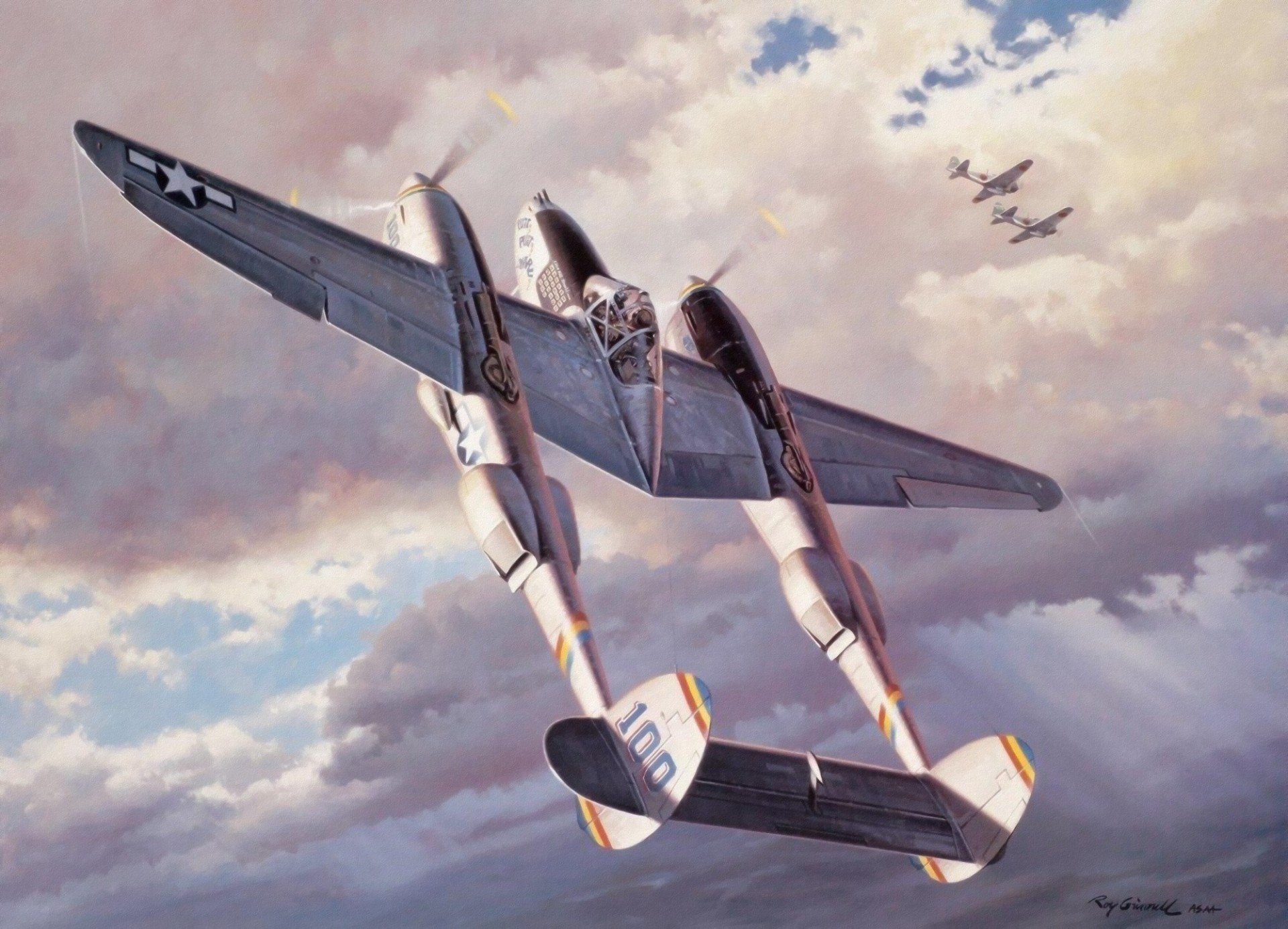 guerra aereo combattente aviazione arte ww2 pittura