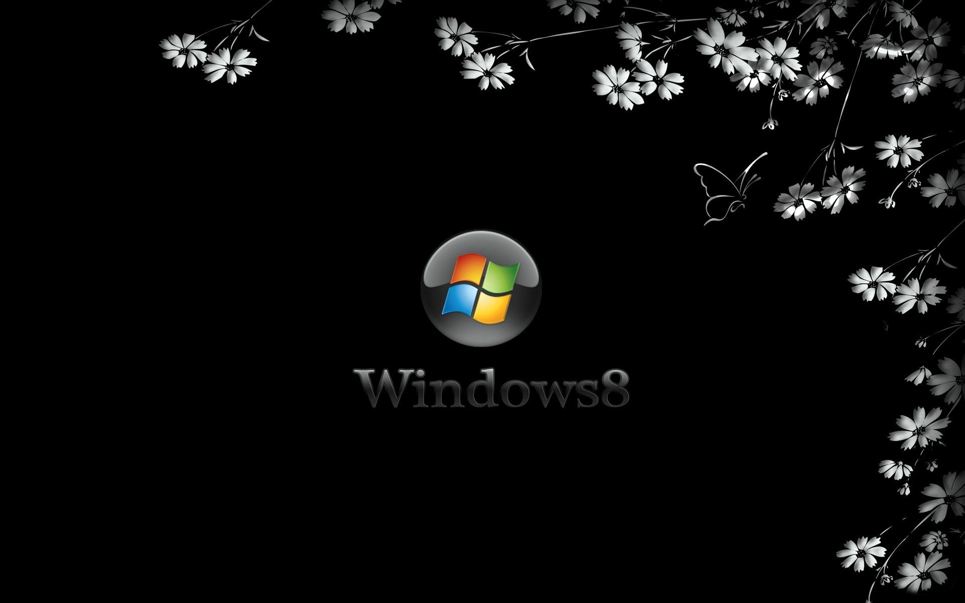 background windows 8 flower