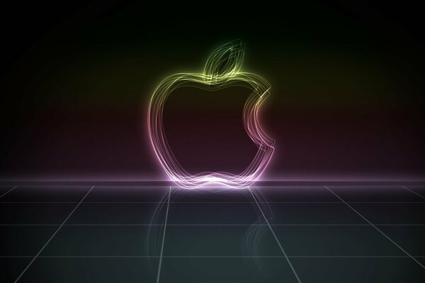 Astrazione del logo di Apple mac sulla gabbia